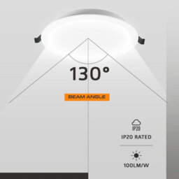 12W Led Round Recessed Ceiling Flat Panel Downlight Ultra Slim Lamp Cool White 6000K For Commercial Lighting Office Corridors - thumbnail 9