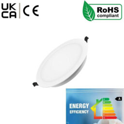 12W Led Round Recessed Ceiling Flat Panel Downlight Ultra Slim Lamp Cool White 6000K For Commercial Lighting Office Corridors - thumbnail 2