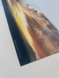 Sunset On The Sea 31 X 13.6 X 0.1 Cm (12.2 X 5.4 X 0 Inches) - thumbnail 2