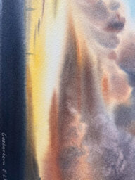Sunset On The Sea 31 X 13.6 X 0.1 Cm (12.2 X 5.4 X 0 Inches) - thumbnail 3