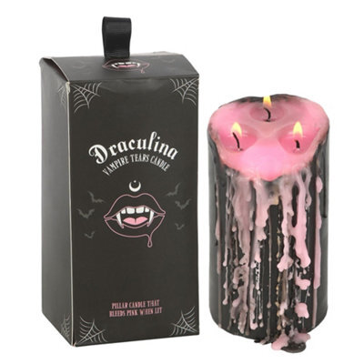 Something Different Vampire Tears Pillar Candle Pink (S) - image 1