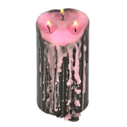 Something Different Vampire Tears Pillar Candle Pink (S) - thumbnail 3