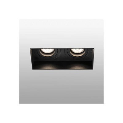 Luminosa Lighting Luminosa Hyde Trimless Black Tiltable Square Recessed Downlight, Gu10 - image 1