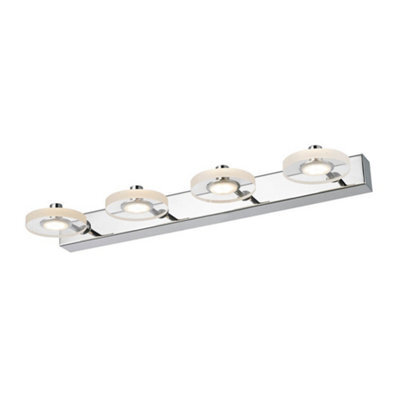 Luminosa Lighting Luminosa Modern Led Wall Lamp Chrome, Warm White 3000K 840Lm