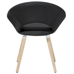Beliani Set Of 2 Dining Chairs Roslyn Fabric Black - thumbnail 8