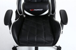 Gtforce Pro Gt Reclining Sports Racing Gaming Office Desk Pc Car Faux Leather Chair (White) - thumbnail 6
