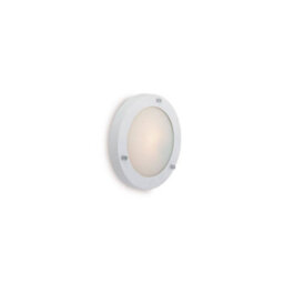 Luminosa Lighting Luminosa Rondo 1 Light Wall / Flush Ceiling Light Matt White, Opal Glass Ip54, G9