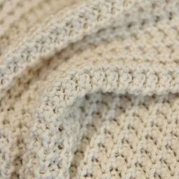 Nielsen Alen Coarse Knitted Large Throw Blanket - Cream - thumbnail 2