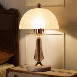 Retro Traditional Table Lamp Shade Bedside Antique Crystal Lamps Home Decoration - thumbnail 3