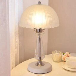 Retro Traditional Table Lamp Shade Bedside Antique Crystal Lamps Home Decoration - thumbnail 1