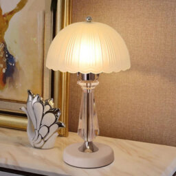 Retro Traditional Table Lamp Shade Bedside Antique Crystal Lamps Home Decoration - thumbnail 4