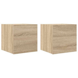Vidaxl Wall Mounted Tv Cabinets 2 Pcs Sonoma Oak 30.5X30X30 Cm - thumbnail 2