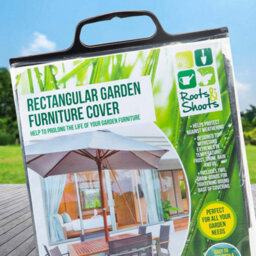 Rectangular Garden Furniture Cover Dark Grey Roots & Shoots - thumbnail 5