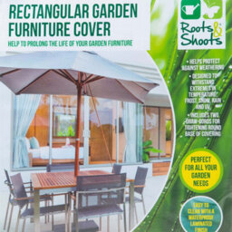 Rectangular Garden Furniture Cover Dark Grey Roots & Shoots - thumbnail 2