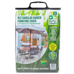 Rectangular Garden Furniture Cover Dark Grey Roots & Shoots - thumbnail 1