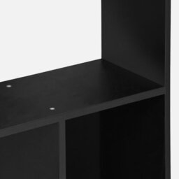 Sweeek. 5-Shelf Bookcase With 10 Compartments Pieter Black 83X23.4X173 Cm - thumbnail 4
