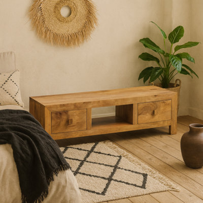 Wyld Haus Manila Light Mango Wood Wide Tv Unit - image 1