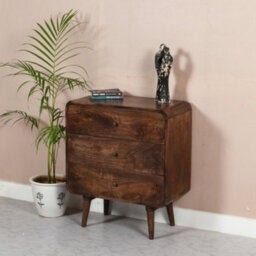 Dynasty Dark Mango Wood Chest Of 3 Drawers - thumbnail 5