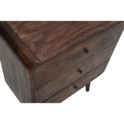 Dynasty Dark Mango Wood Chest Of 3 Drawers - thumbnail 4