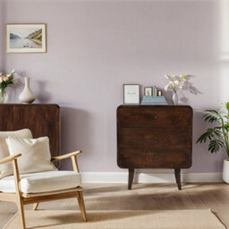 Dynasty Dark Mango Wood Chest Of 3 Drawers - thumbnail 7