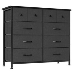 Fabric Chest Of Drawers 10 Drawer Dresser Bedroom Bedside Storage Organizer Unit - thumbnail 1