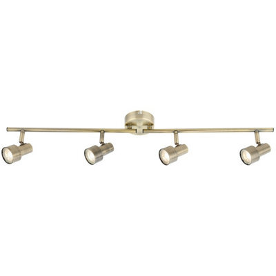 Luminosa Lighting Luminosa Strahler Ceiling Spotlight Bar Bronze Colored 4X Led 3000K