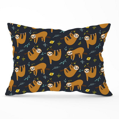 Warren Reed Designer Cute Sloths Cushions 33Cm X 48Cm