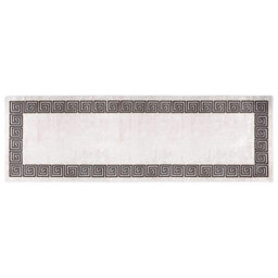 Berkfield Durable Rug Washable 80X300 Cm Light Beige Anti Slip - thumbnail 1