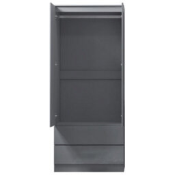 FWSTYLE Stora 2 Door 2 Drawer Combination Wardrobe High Gloss Grey - thumbnail 7