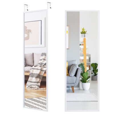Costway 2 In1 Full Length Mirror Over The Door Dressing Mirror Wall Mounted Makeup - image 1