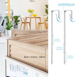 Costway 2 In1 Full Length Mirror Over The Door Dressing Mirror Wall Mounted Makeup - thumbnail 6