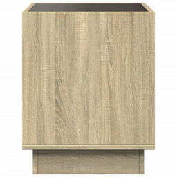 Berkfield Bedside Table With Infinity Led Sonoma Oak 40X40X50 Cm - thumbnail 7