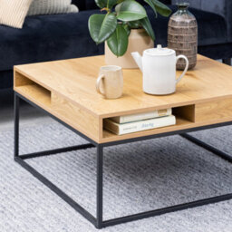 Furniture To Go Willford Coffee Table In Oak & Black - thumbnail 4