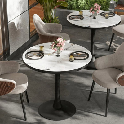 Round Table Waterproof Outdoor Rustic Dining Table Marble Dining Table - image 1