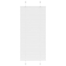 Berkfield Pleated Blind White 65X100 Cm Fabric Width 64.4 Cm Polyester - thumbnail 1