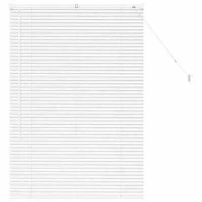 Berkfield Modern Window Blind With Curtains Manual White Aluminium