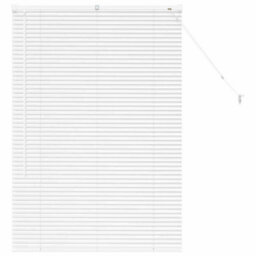 Berkfield Modern Window Blind With Curtains Manual White Aluminium