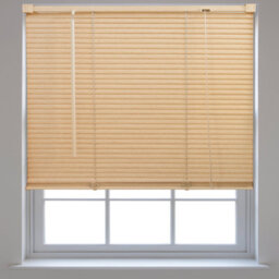 Furnished Pvc Venetian Blinds - Natural 25mm Slats Trimmable Blinds For Windows And Doors  (W)150Cm (L)150Cm