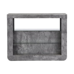 Furniture in Fashion Fiesta Wooden Bar Table Unit In Concrete Effect With Led Lights - thumbnail 7