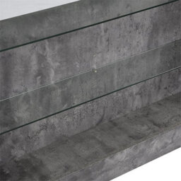 Furniture in Fashion Fiesta Wooden Bar Table Unit In Concrete Effect With Led Lights - thumbnail 9