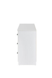 Swish Furniture Paddington 7 Drawer Chest Of Drawers White With Black Handles Bedroom Storage Dresser - thumbnail 8
