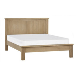 "Ashfield Premium Limed Oak Bed With Curved Edging - Double 4Ft 6"" (135Cm)" - thumbnail 2