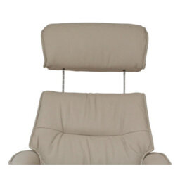 Morris Living The Newton Swivel Recliner Chair & Matching Footstool - Mushroom Leather - thumbnail 8