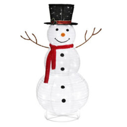 4Ft Lighted Christmas Snowman Pre Lit Outdoor/indoor Xmas Decoration With 90 Led - thumbnail 3
