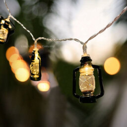 Long Life Lamps Company Outdoor Or Indoor Mini Lantern 20 Led String Lights Ip44 Mains Powered 2500K Lansl01 - thumbnail 8
