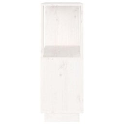 Berkfield Book Cabinet/room Divider White 51X25X70 Cm Solid Wood Pine - thumbnail 6