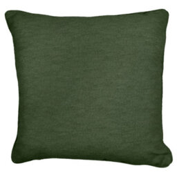 Fusion Sorbonne Luxury Plain Dyed 100% Cotton Bottle Green Filled Cushion - thumbnail 2