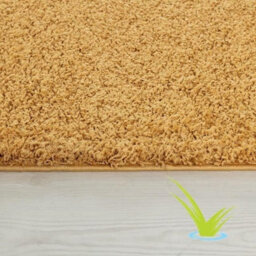 STALWART Modern Shaggy Rug - 5Cm Plush Thick Pile, Non-Slip, Soft Touch Carpet - Washable Area Rugs (Gold, 120X170 Cm) - thumbnail 5