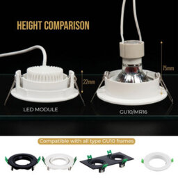Led Spot Lights Ceiling Cool White 6400K Recessed Downlight 7W 720Lm 230V Bulb Lights 5 Pack - thumbnail 8