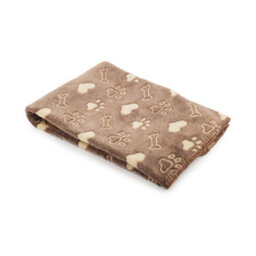 Ancol Sleepy Paws Insulated Soft Breathable Travelling Fleece Brown Dog And Cat Comfort Blanket - thumbnail 1
